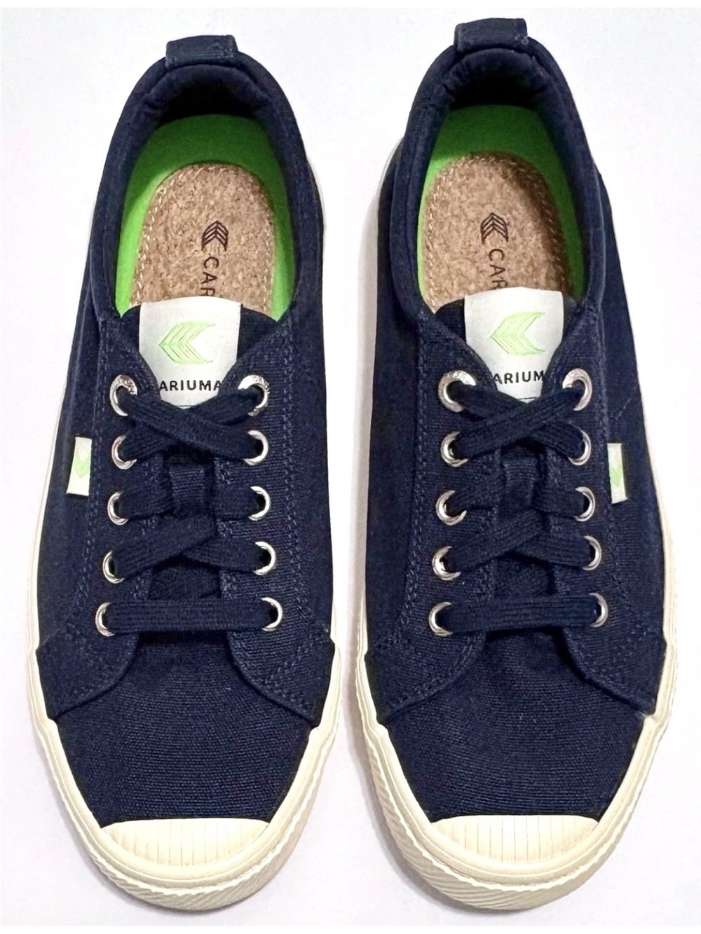 CARIUMA OCA Low Top Navy Blue Canvas Sneakers